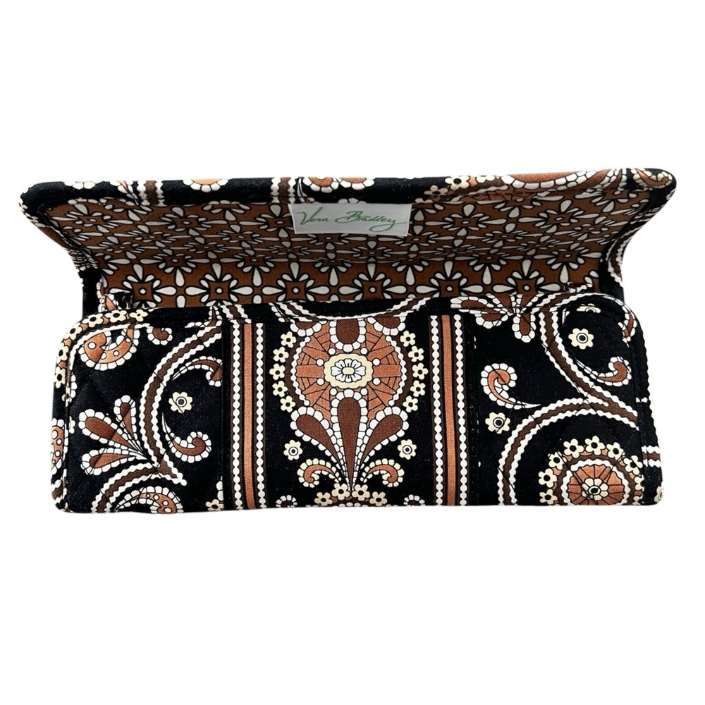 Vera Bradley Caffe Latte Trifold Magnetic Clasp Clutch Wallet